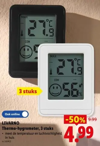 Promotie: Thermo-hygrometer