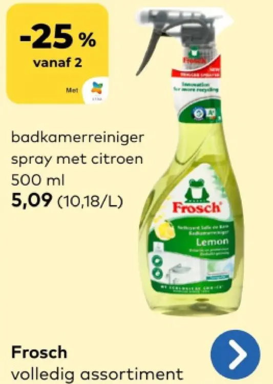 Promotie: badkamerreiniger spray met citroen