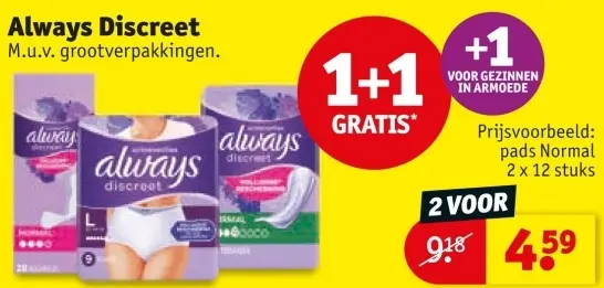Aanbieding: Always Discreet