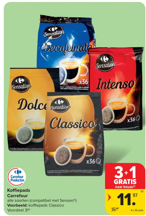 Promotie: Koffiepads