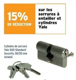 Offre: Cylindre de serrure