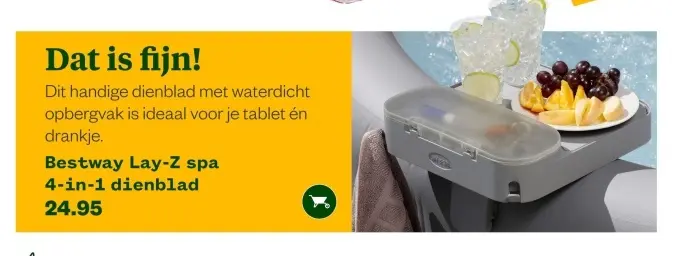 Aanbieding: Lay-Z spa 4-in-1 dienblad