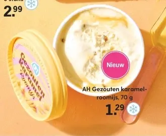 Aanbieding: AH Gezouten karamelroomijs