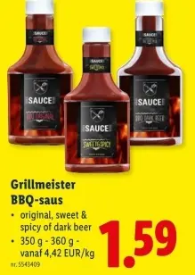 Promotie: Grillmeister BBQ-saus