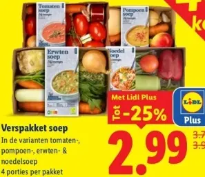 Aanbieding: Verspakket soep