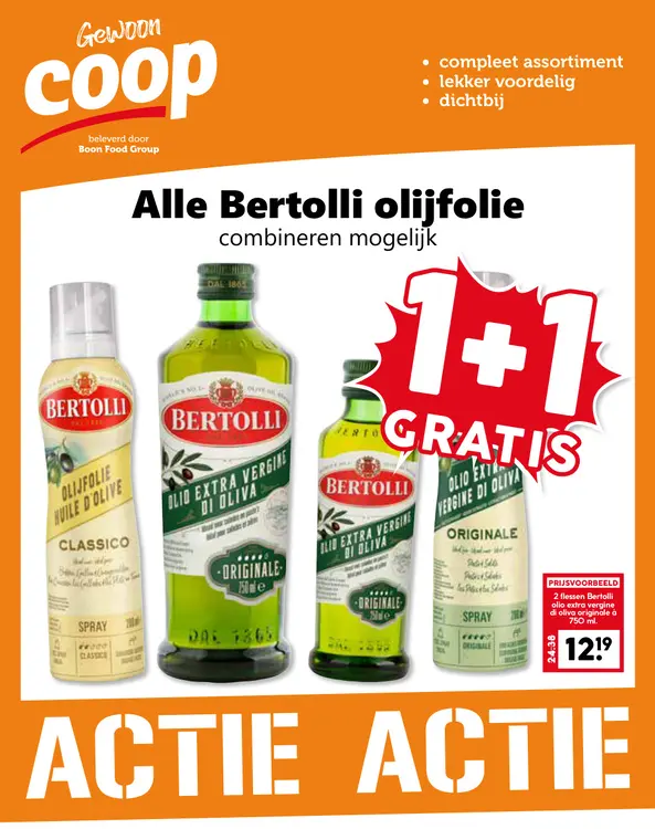 Aanbieding: Alle Bertolli olijfolie