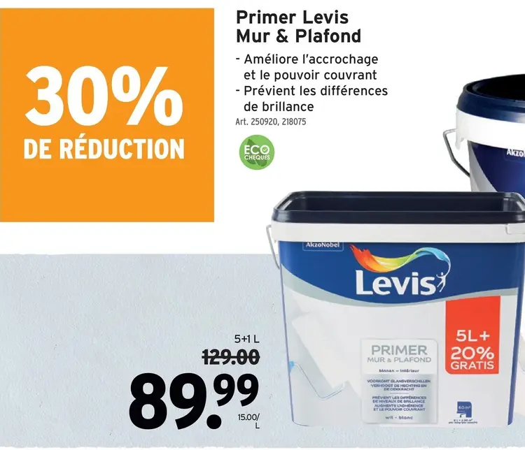 Offre: Primer Levis Mur & Plafond