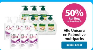 Aanbieding: Unicura en Palmolive multipacks
