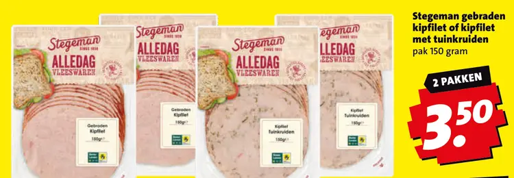 Aanbieding: Gebraden kipfilet of kipfilet met tuinkruiden