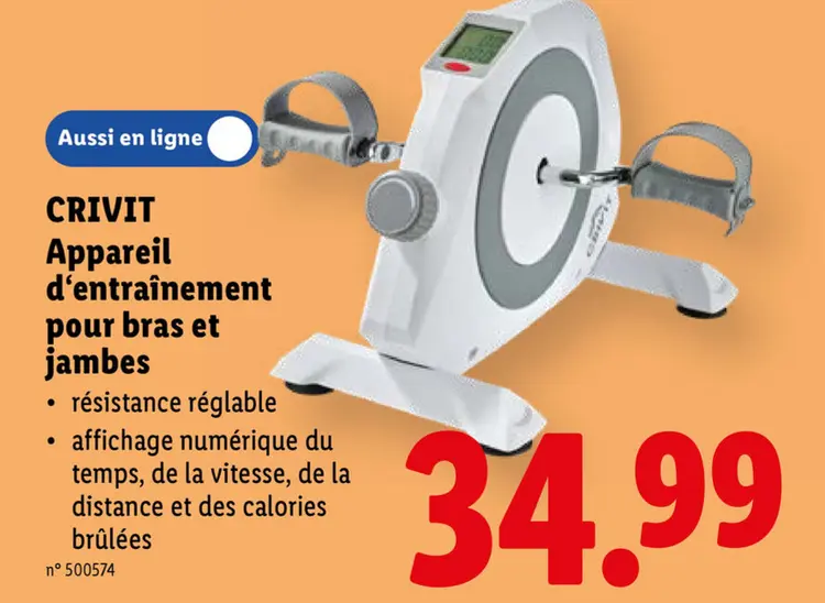 Offre: Appareil d'entraînement pour bras et jambes