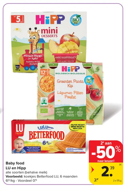 Promotie: Baby food LU en Hipp