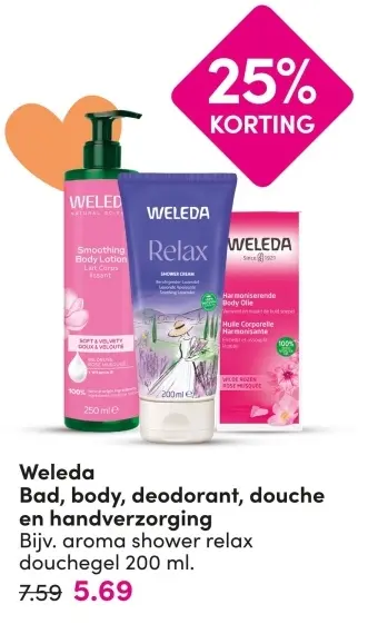 Aanbieding: Weleda Bad, body, deodorant en handverzorging
