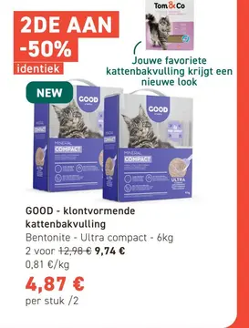 Aanbieding: GOOD - klontvormende kattenbakvulling