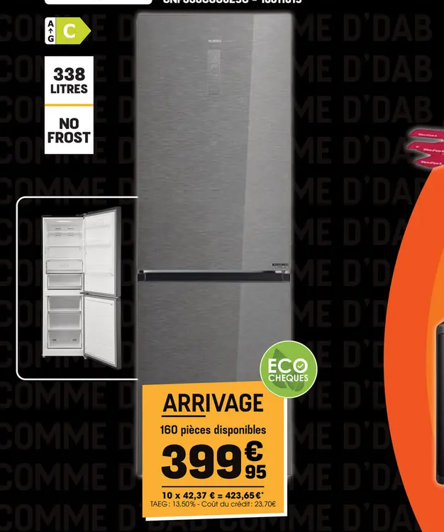 Offre: Réfrigérateur Congélateur