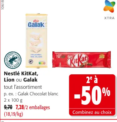 Offre: KitKat, Lion ou Galak