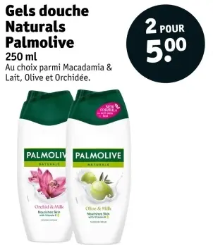 Offre: Gels douche Naturals