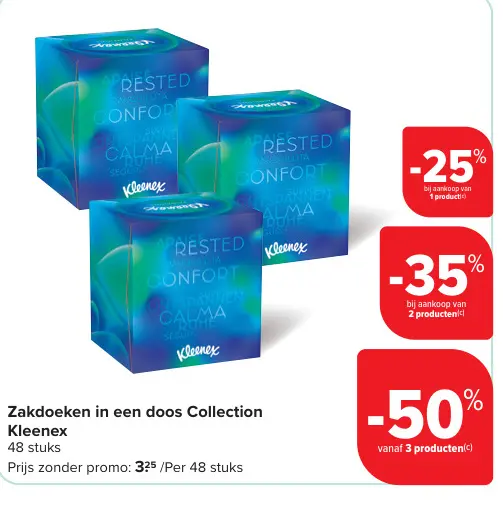 Promotie: Zakdoeken in een doos Collection