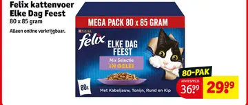 Aanbieding: Felix kattenvoer Elke Dag Feest