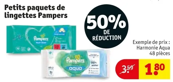 Offre: Petits paquets de lingettes