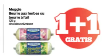 Offre: Beurre aux herbes ou beurre à l'ail