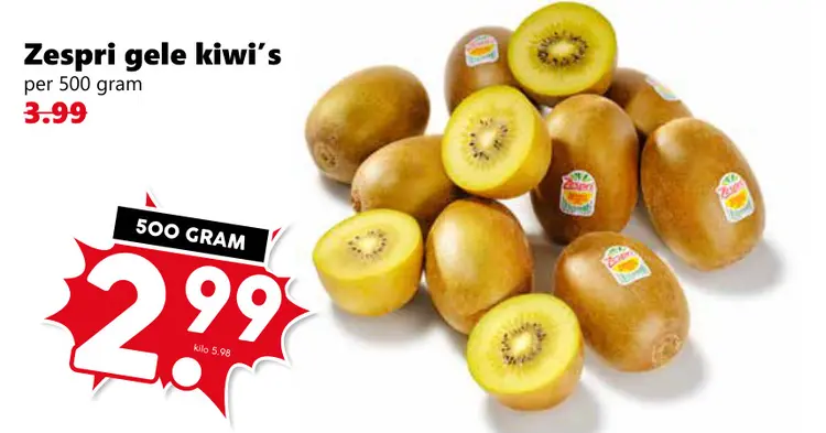 Aanbieding: gele kiwi's