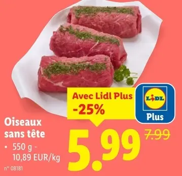 Offre: Oiseaux sans tête