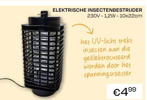 Promotie: Elektrische insectenbestrijder