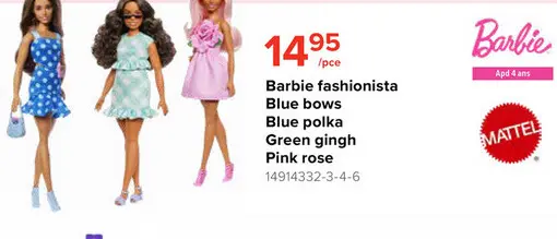 Offre: Barbie fashionista
