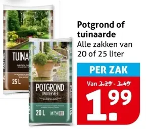 Potgrond of tuinaarde