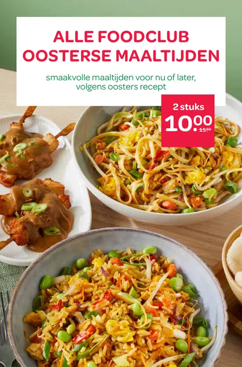Aanbieding: Alle FOODCLUB oosterse maaltijden