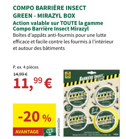 Offre: Barrière insect green - mirazyl box