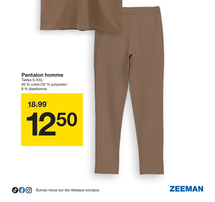 Offre: Pantalon homme