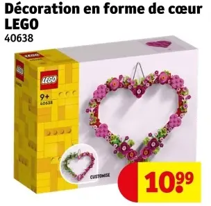 Offre: Décoration en forme de cœur LEGO