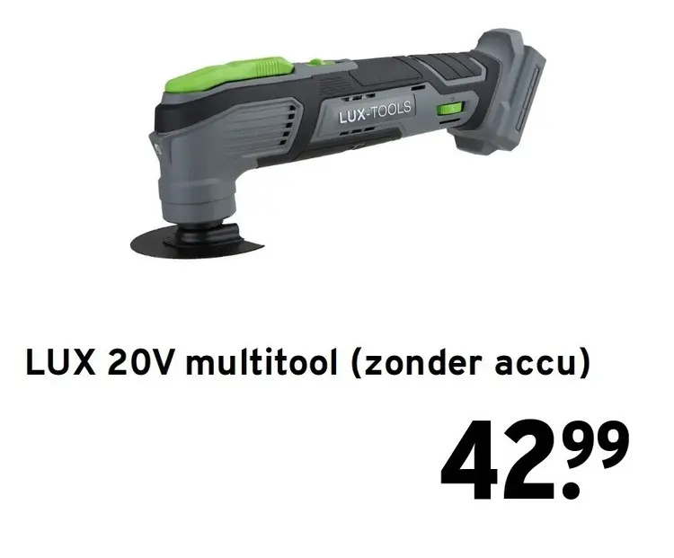 Aanbieding: LUX 20V multitool