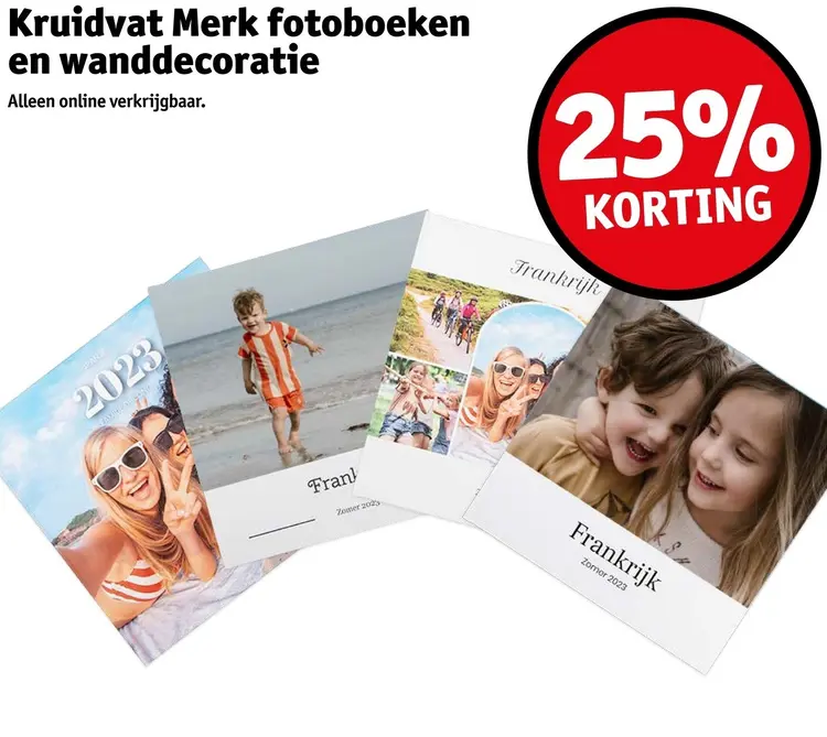 Aanbieding: Fotoboeken en wanddecoratie