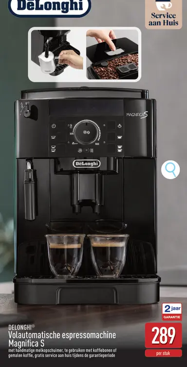 Promotie: Volautomatische espressomachine Magnifica S