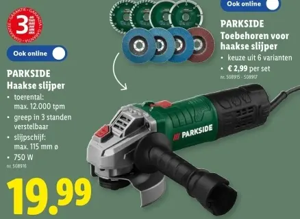 Promotie: Haakse slijper