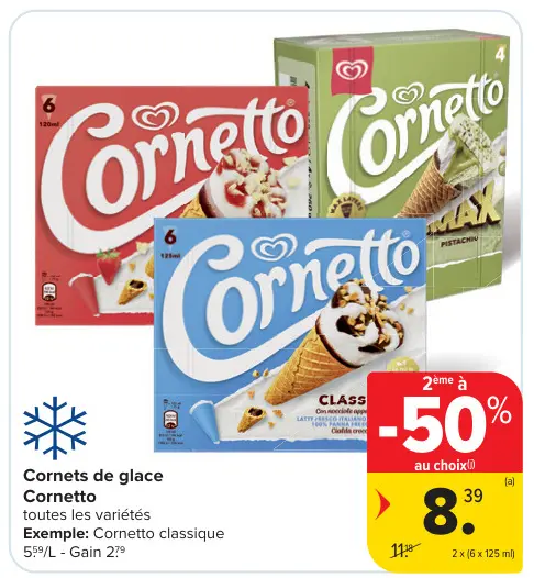 Offre: Cornets de glace