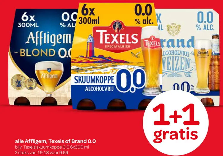 Aanbieding: Affligem, Texels of Brand 0.0