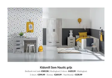 Aanbieding: Sem Nautic grijs babykamer