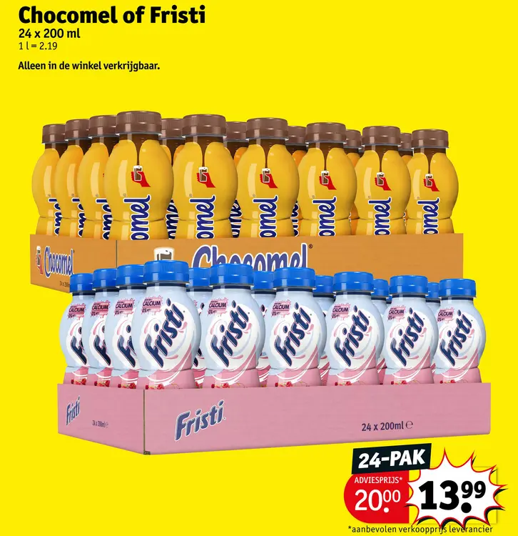 Promotie: Chocomel of Fristi