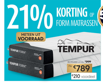 Aanbieding: TEMPUR FORM matras