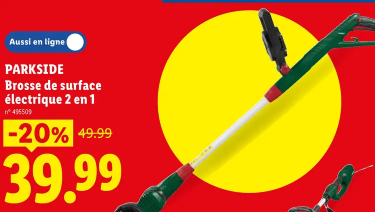 Offre: Brosse de surface électrique 2 en 1