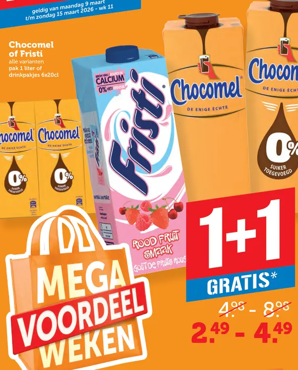 Aanbieding: Chocomel of Fristi
