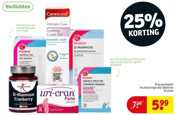 Promotie: Kruidvat Vaginale Tabletten