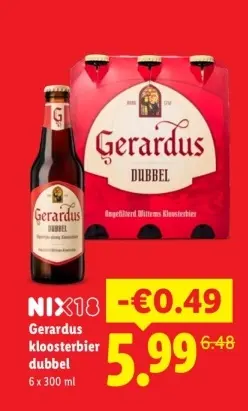 Aanbieding: Gerardus Kloosterbier dubbel