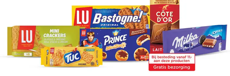 Aanbieding: LU Mini Crackers, TUC Original, LU Bastogne! 