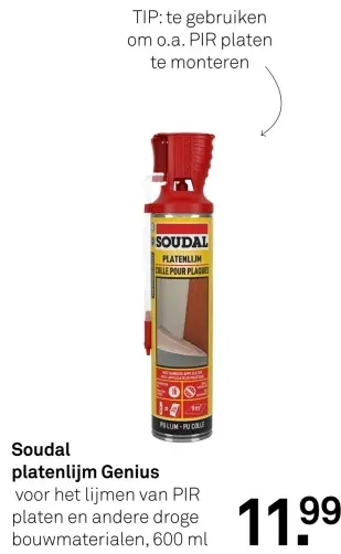 Aanbieding: platenlijm Genius