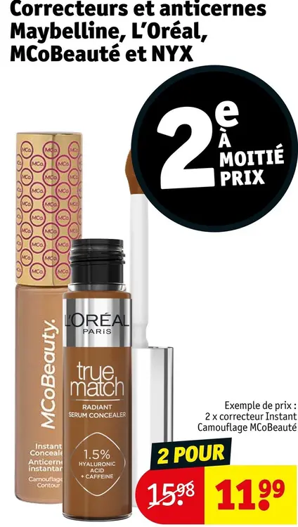 Offre: Correcteur Instant Camouflage MCoBeauté
