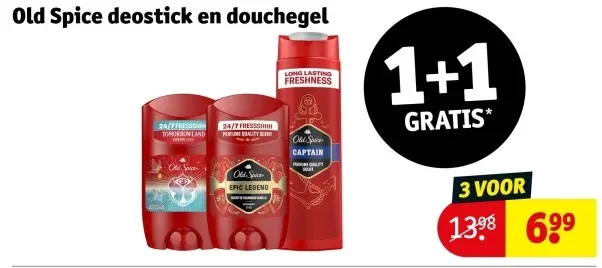 Aanbieding: Old Spice deostick en douchegel